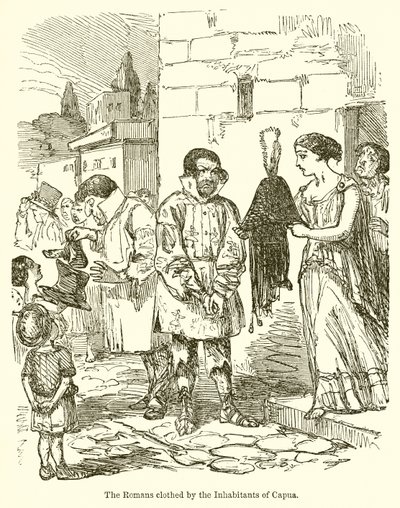 Les Romains vêtus par les habitants de Capoue - John Leech